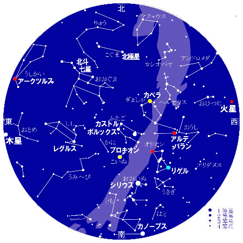 夏の全天星図 ―星座線・星座名入り | 星空入門 By Mira House スタッフだより | 大阪市立科学館 公式ホームページ
