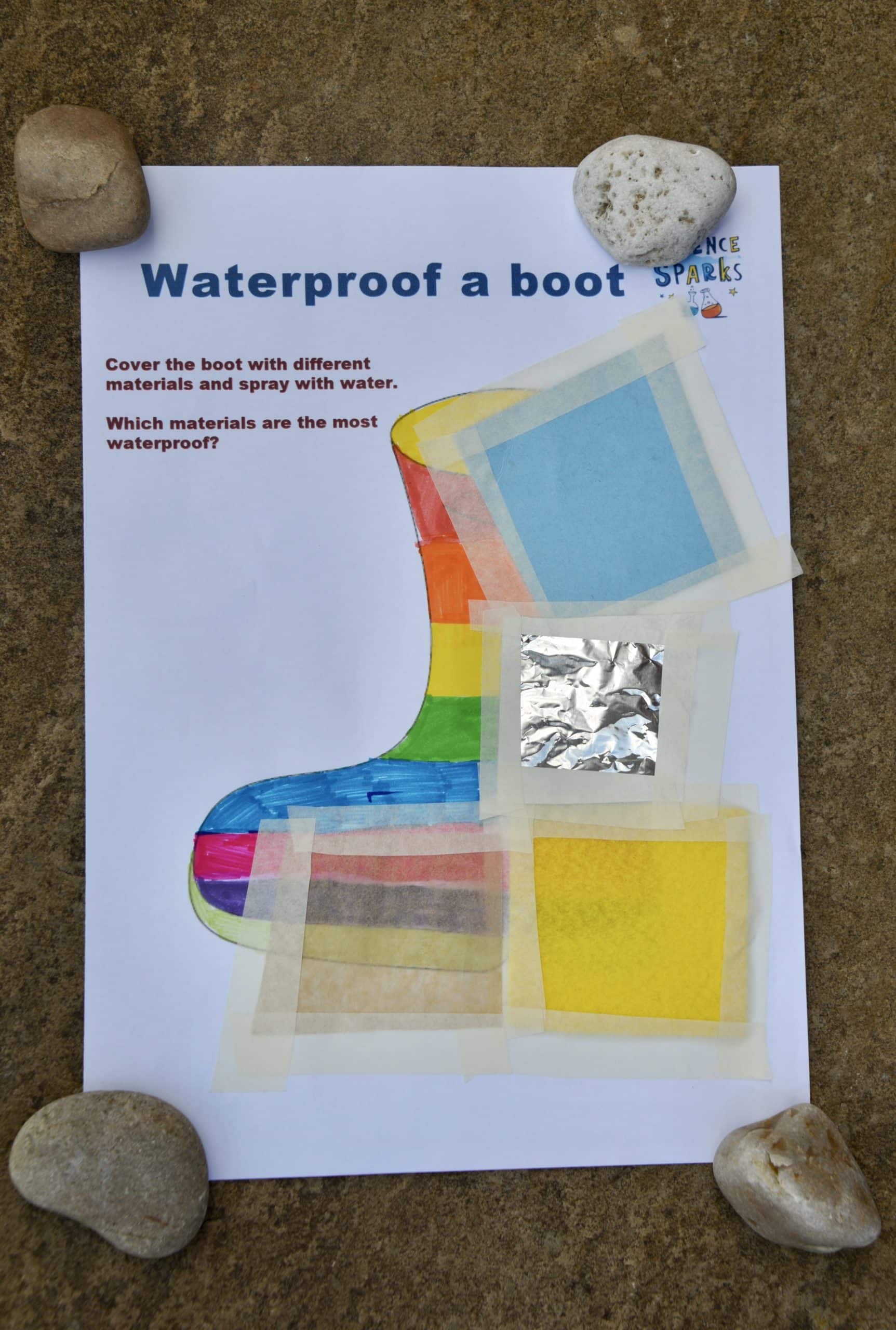 Waterproof a Welly Boot STEM Challenge Easy Science for Kids