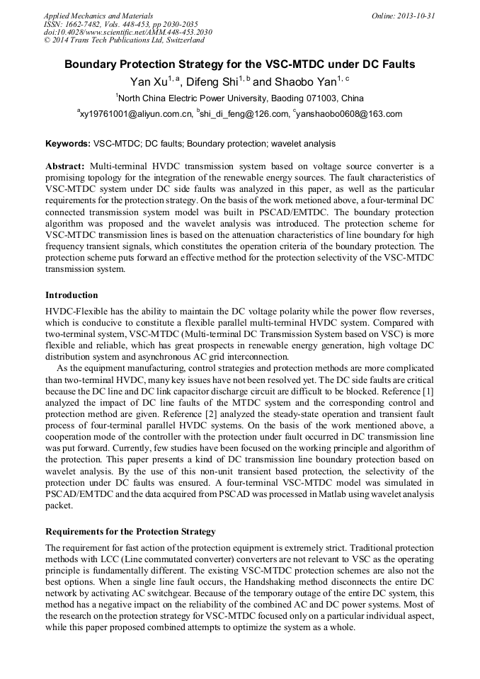 Boundary Protection Strategy for the VSCMTDC under DC Faults