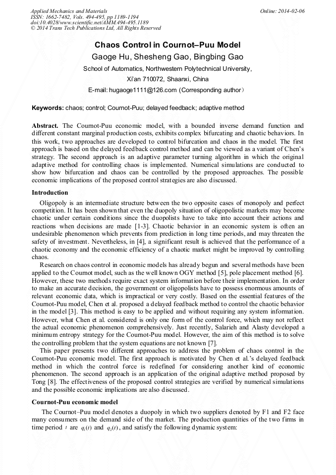 Controlling the Chaos: A Functional Framework for.