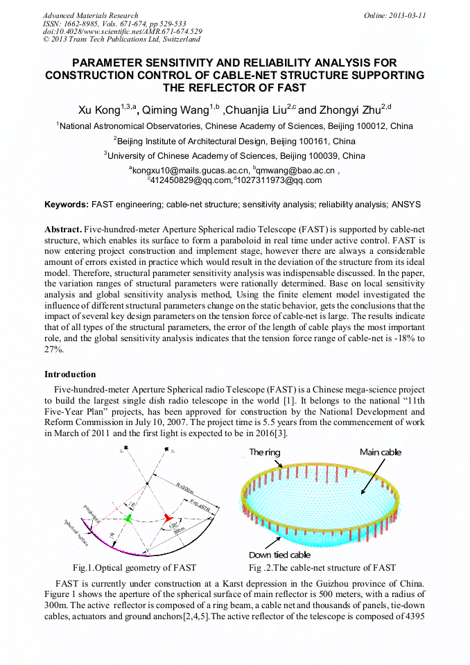 Parameter Sensitivity and Reliability Analysis for Construction Control