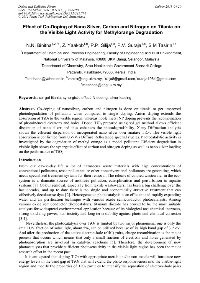 Effect of CoDoping of Nano Silver, Carbon and Nitrogen on