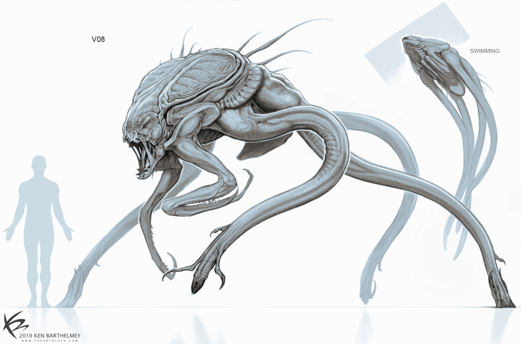 The Tomorrow War Unused White Spike alien designs unveiled by Ken