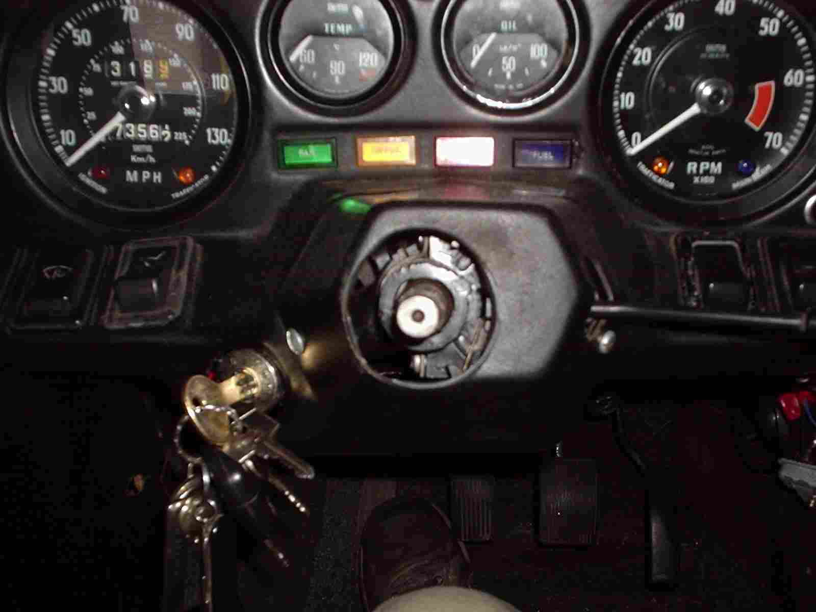 When the Steering Wheel is removed you will now see this