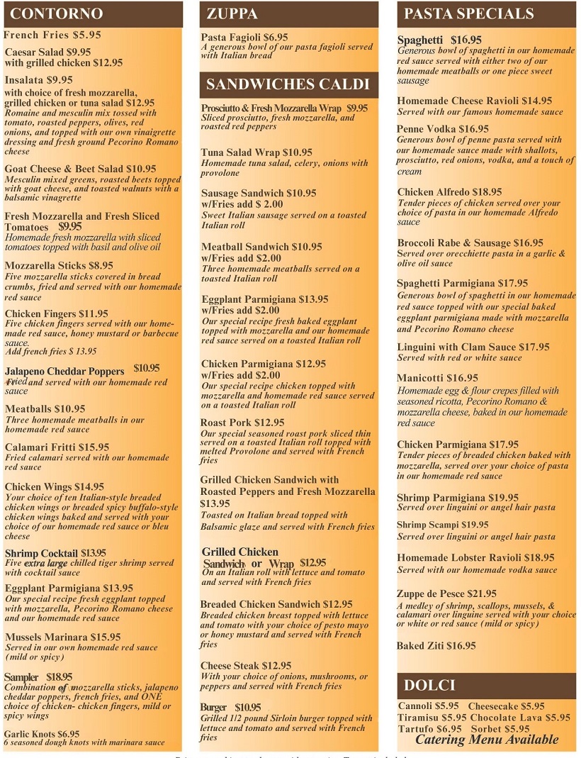 Sciortino's Restaurant and Pizza in Perth Amboy Eat in . Take Out