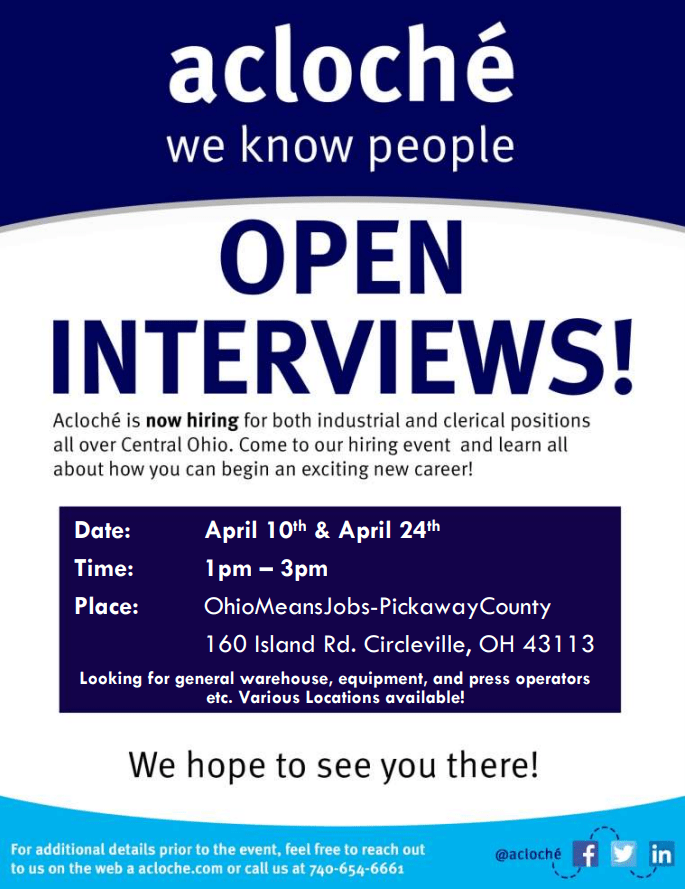 Job and Interviews from Ohio Means Jobs Scioto Post