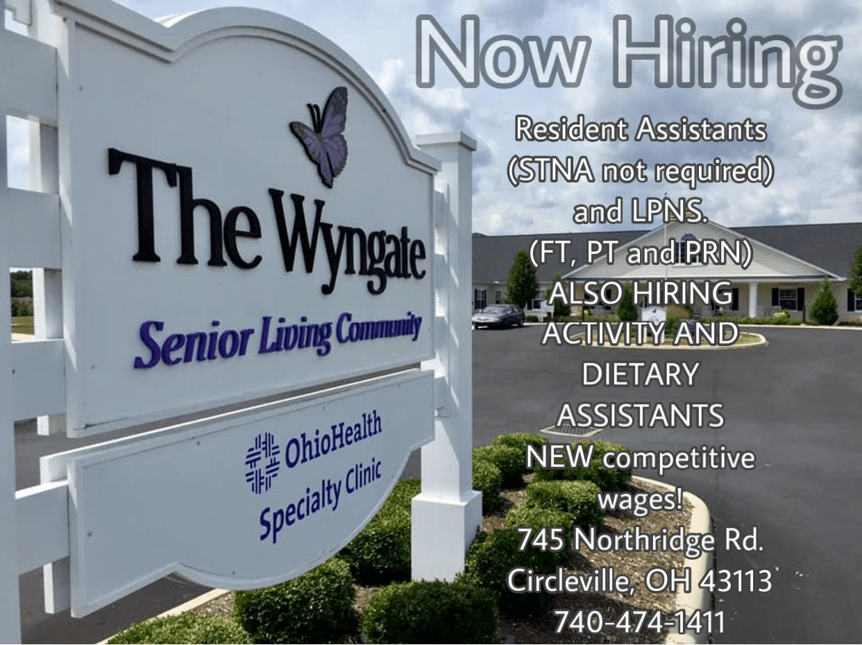 Wyngate Hiring for Multiple Positions Starting Immediately!! Scioto Post