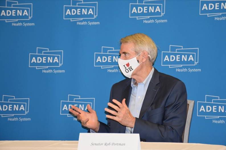 In Chillicothe, Portman Visits Adena Health System, Highlights CARES Act Funding Scioto Post