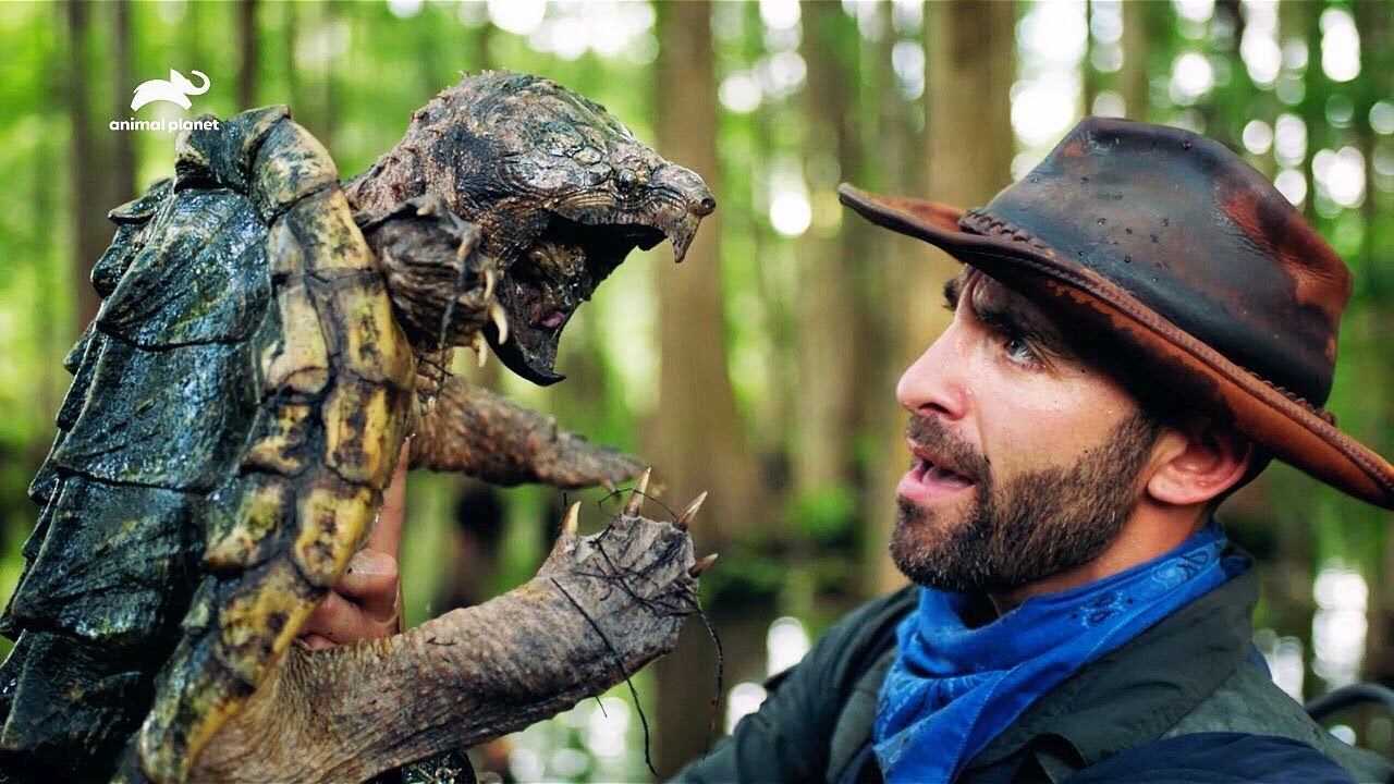 Famous WildLife Educator Coyote Peterson Searches for Giant Catfish in