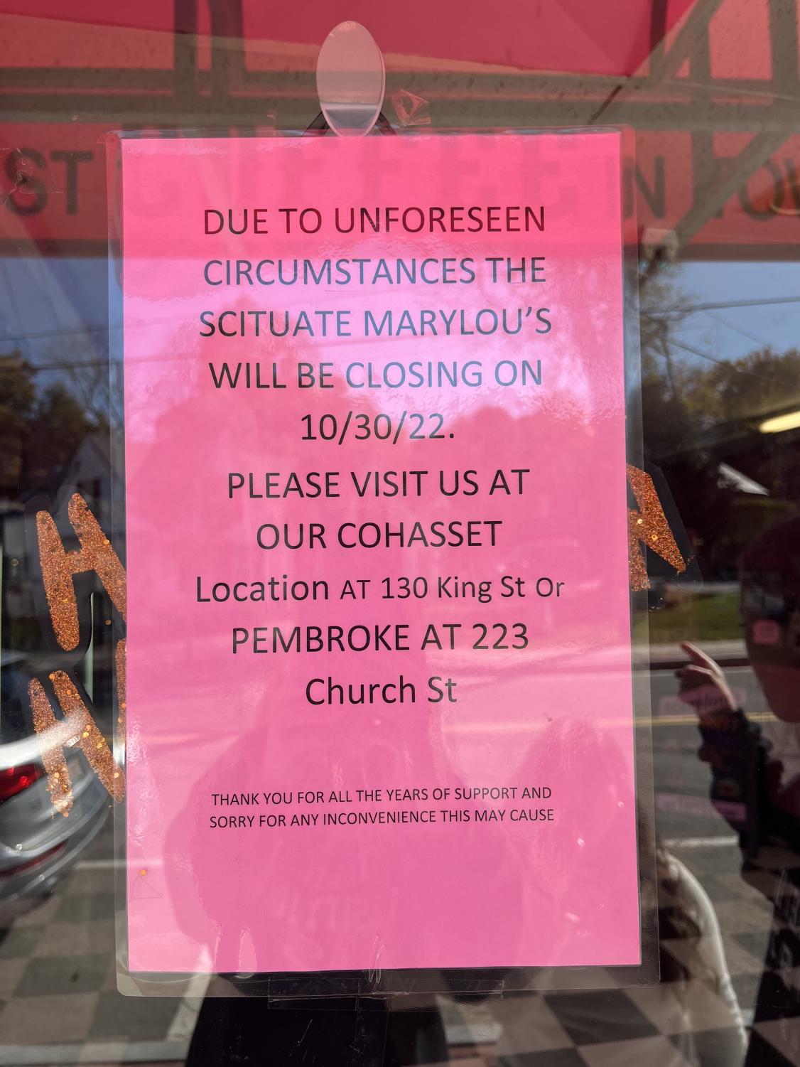 North Scituate Says Goodbye to Marylou’s The Scituation