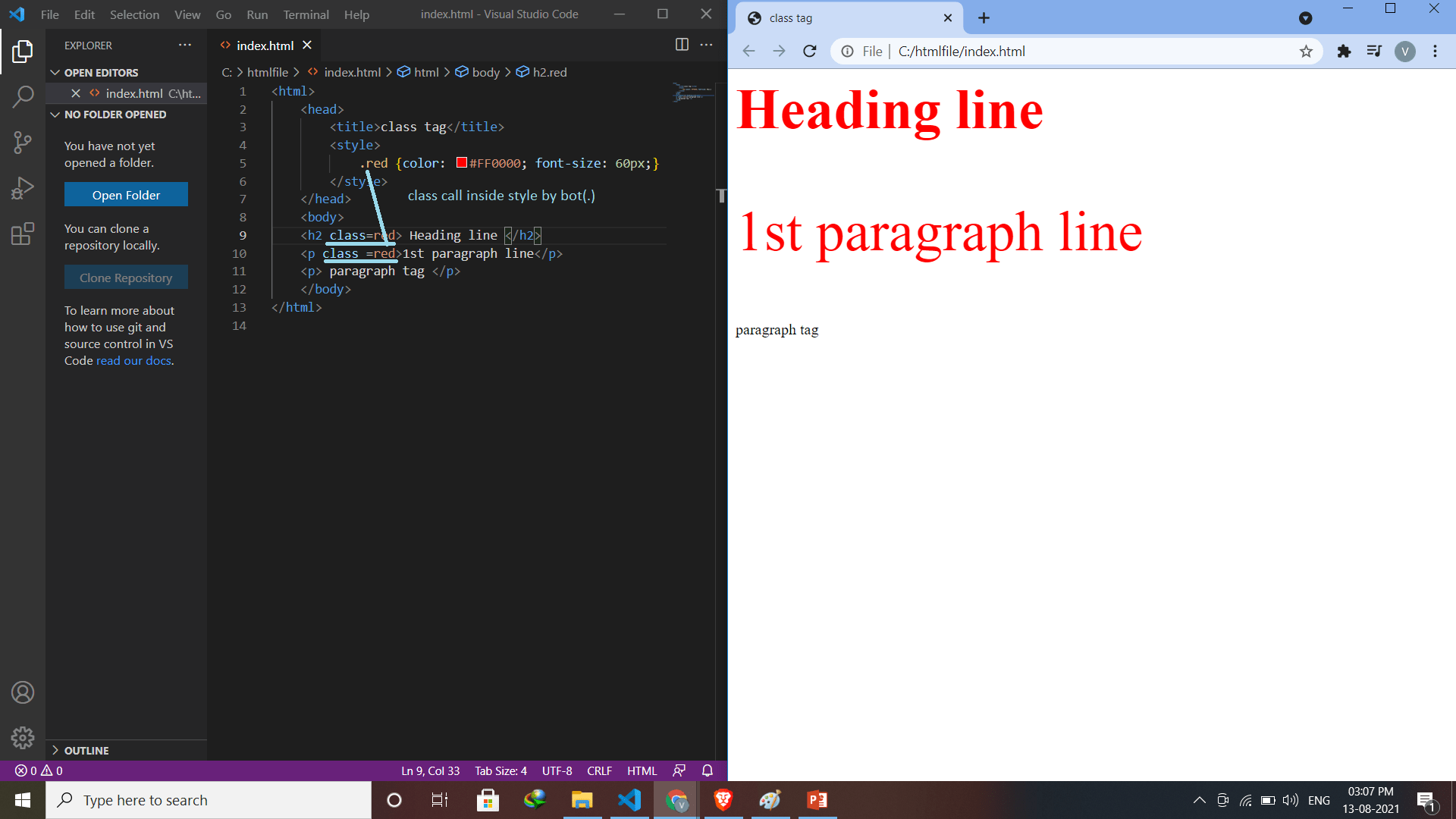 HTML Class Attribute scmGalaxy