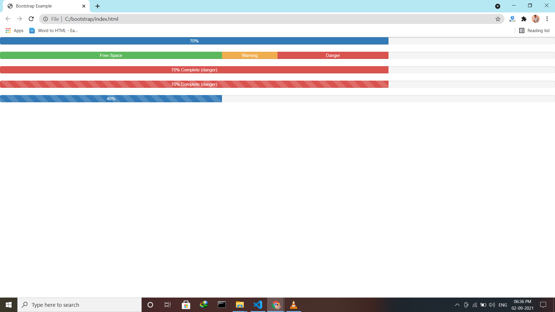 Introducir 107+ imagen bootstrap progress bar Viaterra.mx