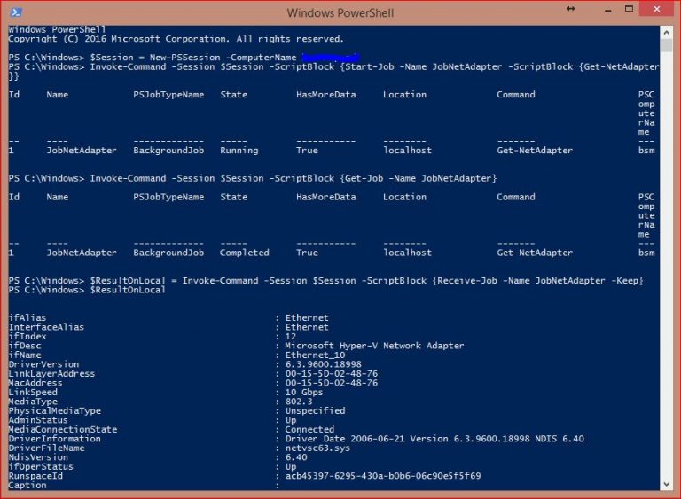 PowerShell Jobs Stephanos Constantinou Blog