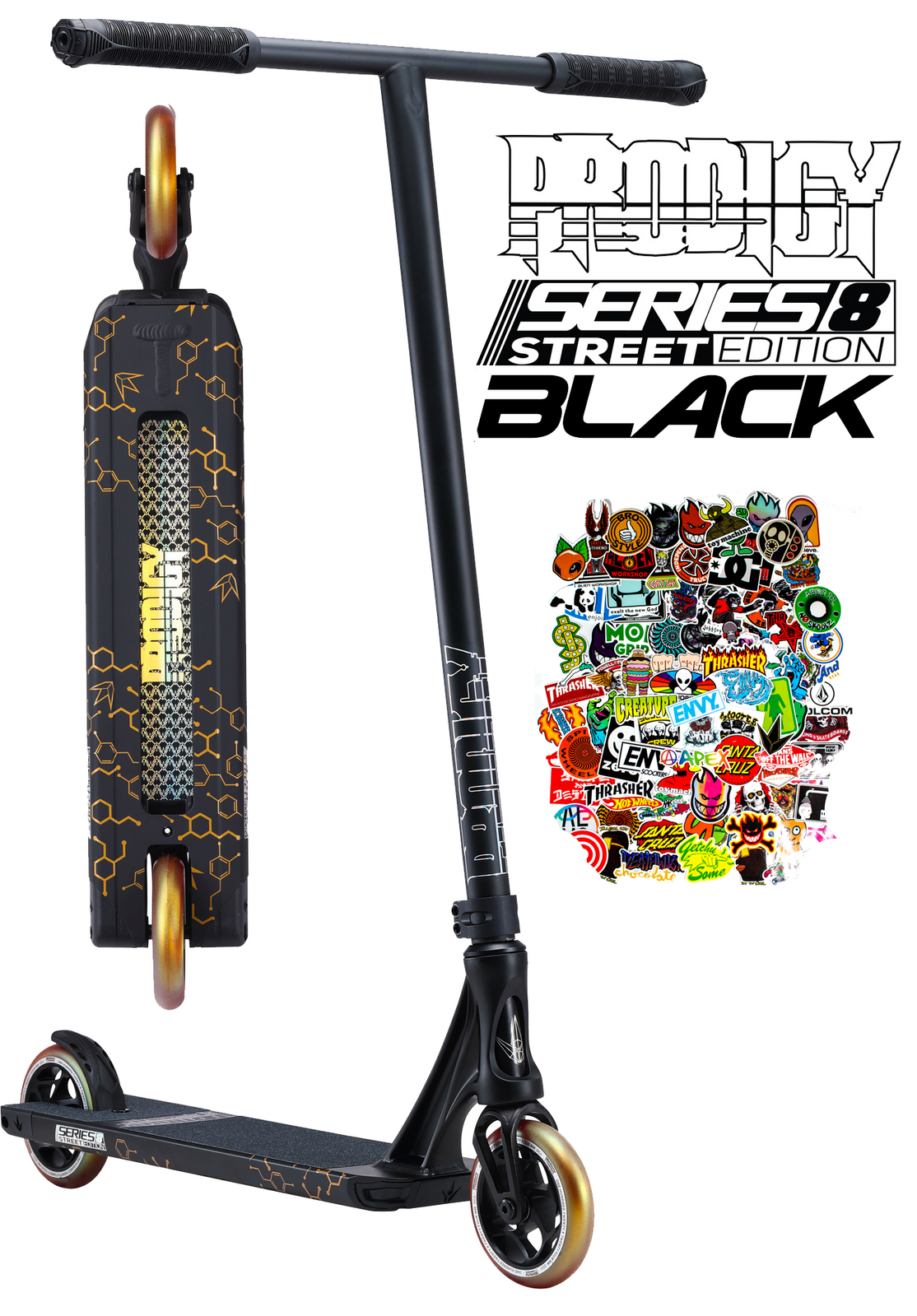 Envy Prodigy Series 8 S8 Street Edition Complete Scooter Black