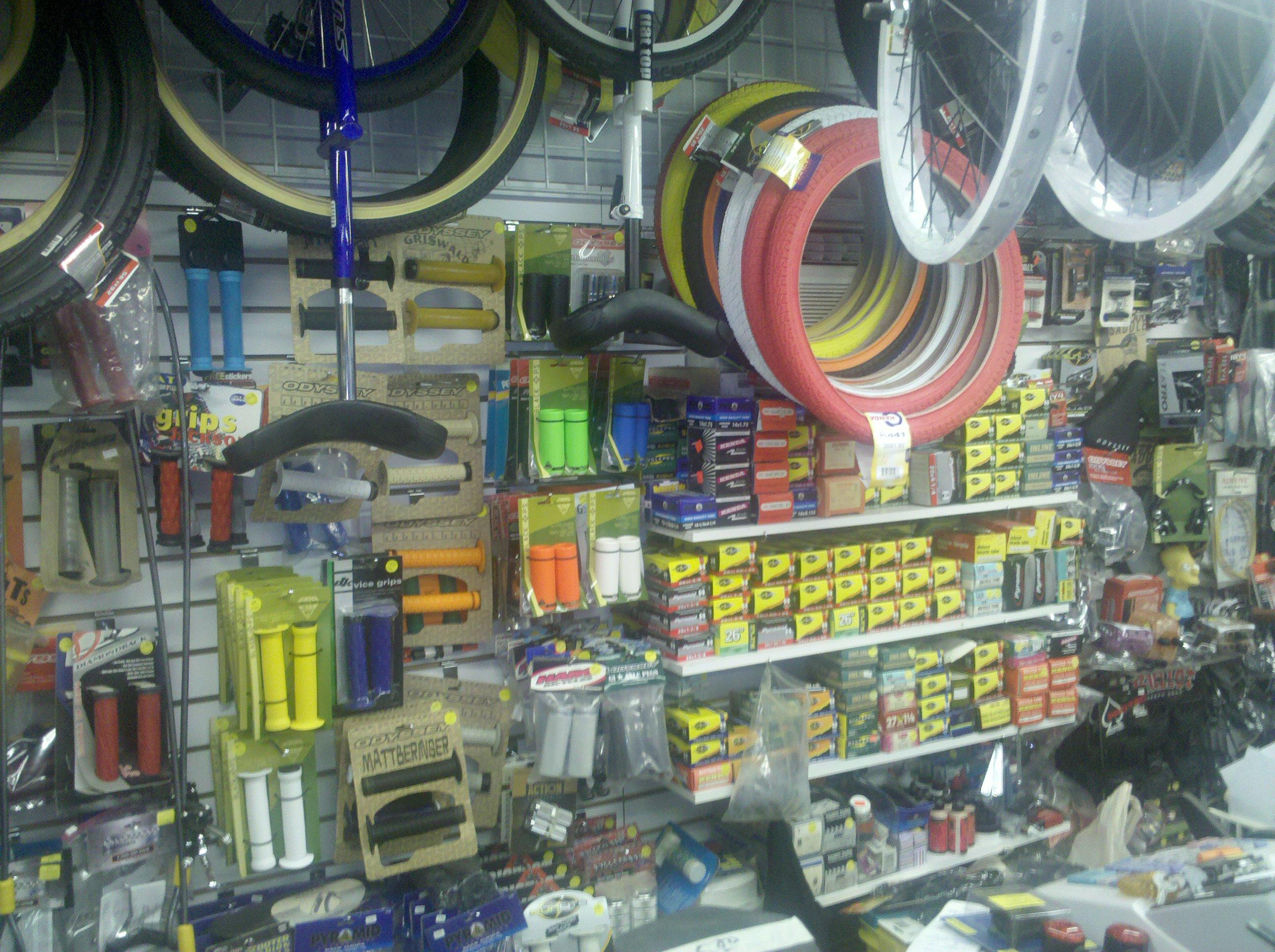 Paul's Bicycle Shop bike parts for sale, bicycle repair, rentals