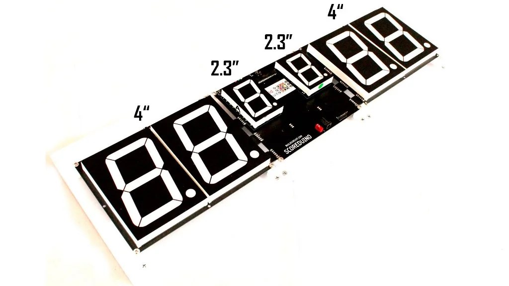 large 6 digits scoreboard 23 Scoreduino Digital Electronic Scoreboards