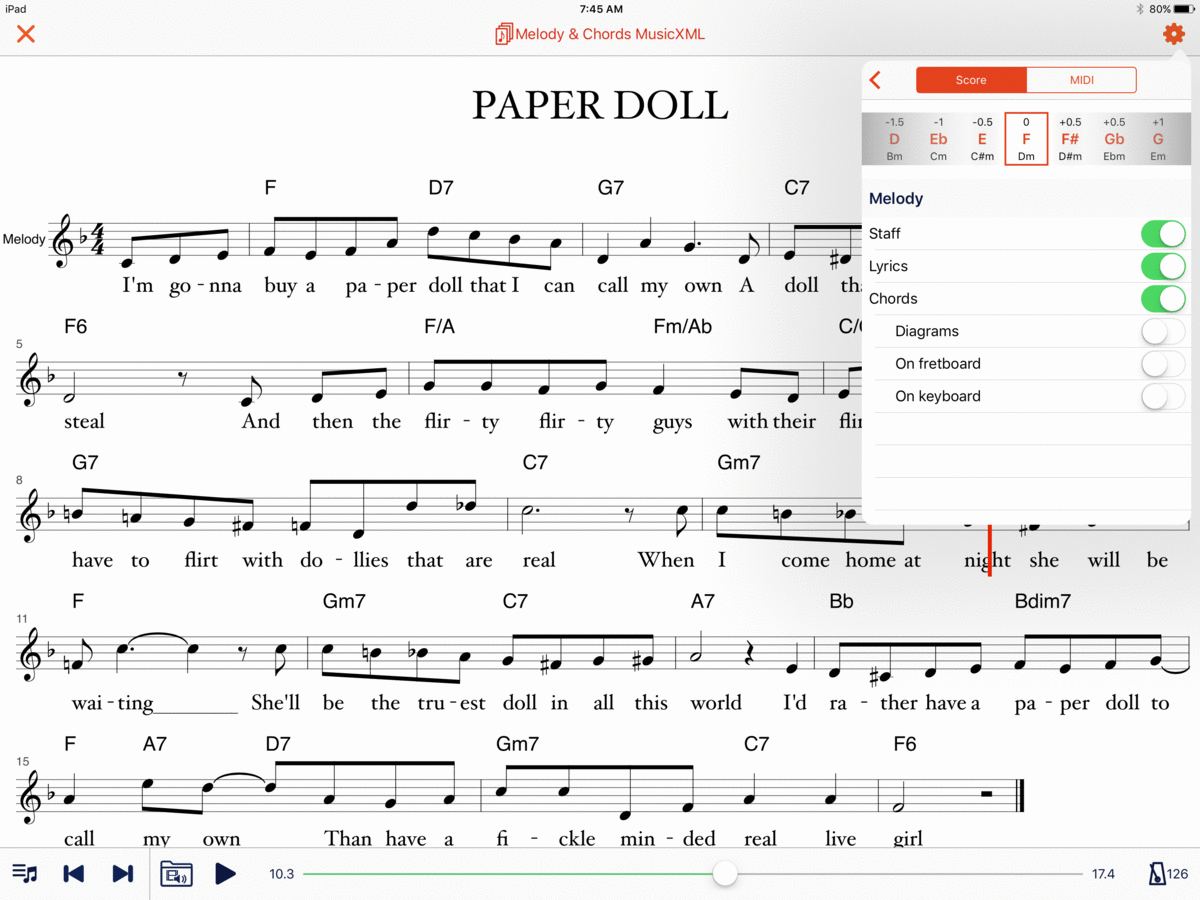Using Newzik and MusicXML Scoring Notes