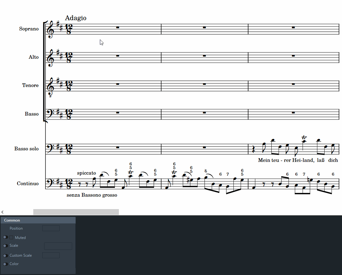 Masking meters and creating polymeters with metric modulations in Dorico Scoring Notes