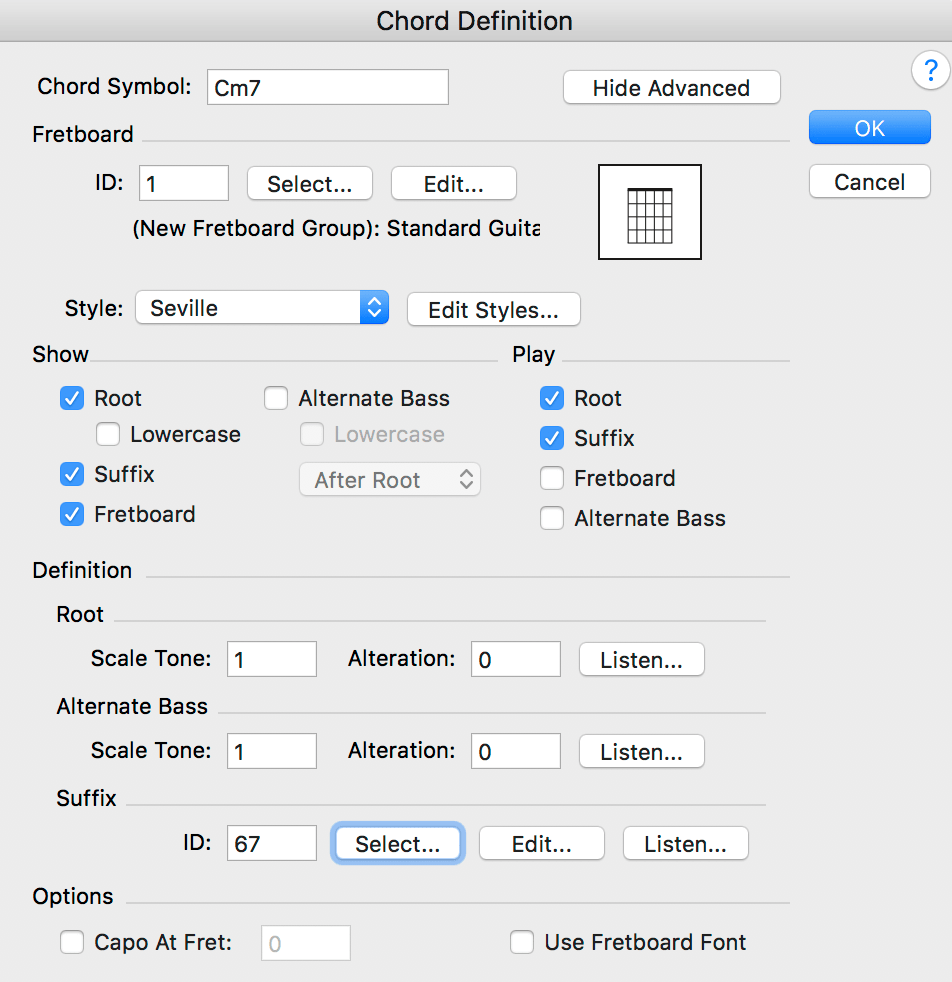 Using the Pori chord symbol font with Finale [updated] Scoring Notes