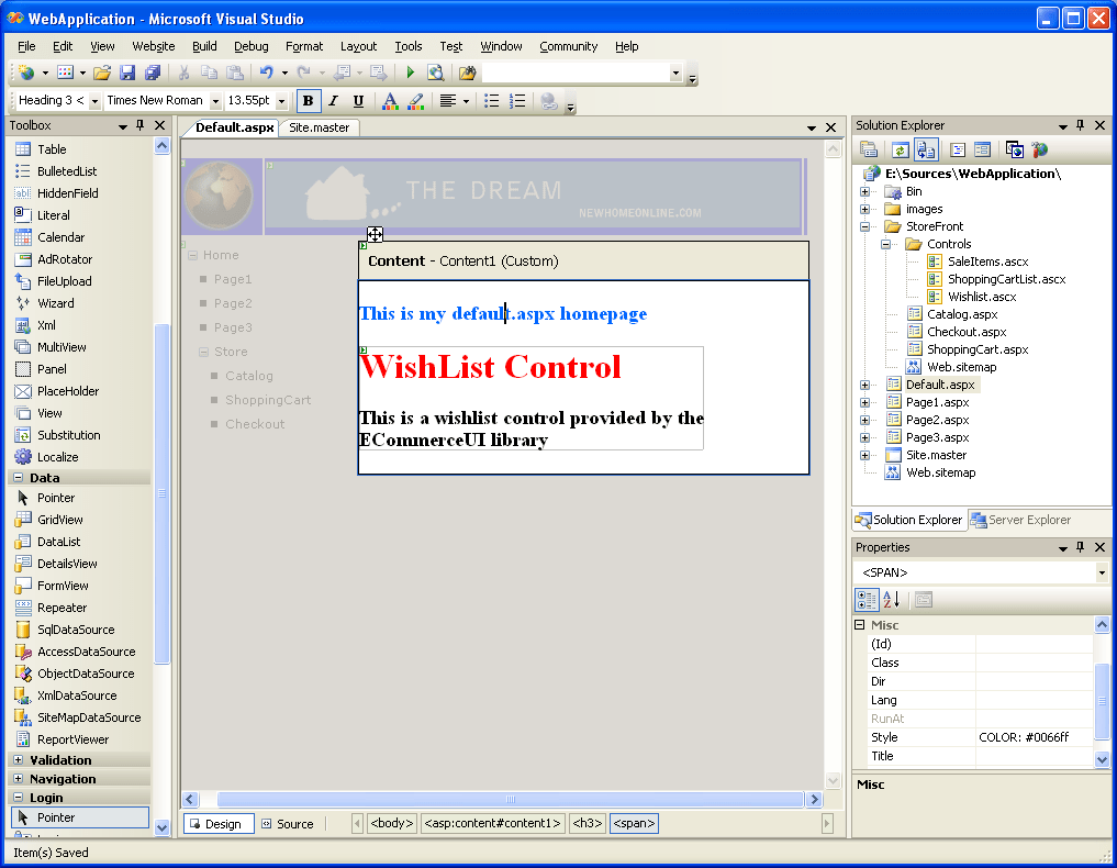 ScottGu's Blog Building ReUsable User Control and Page