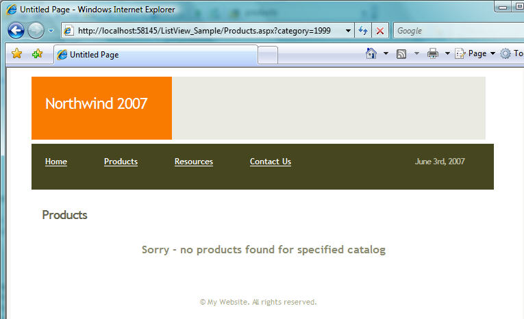 ScottGu's Blog The aspListView control (Part 1 Building a Product