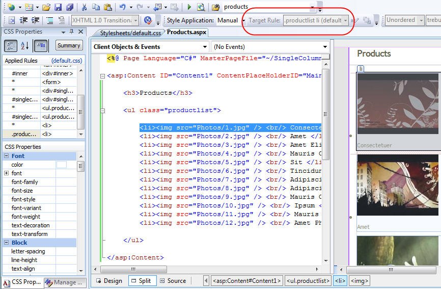ScottGu's Blog The aspListView control (Part 1 Building a Product