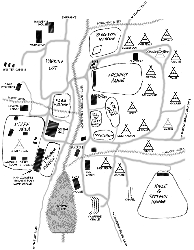 Camp Hye Sierra California Map Camp Hi Sierra