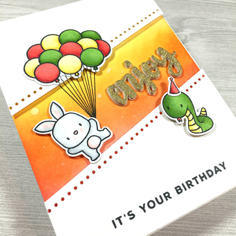 Up and Away Birthday Card
