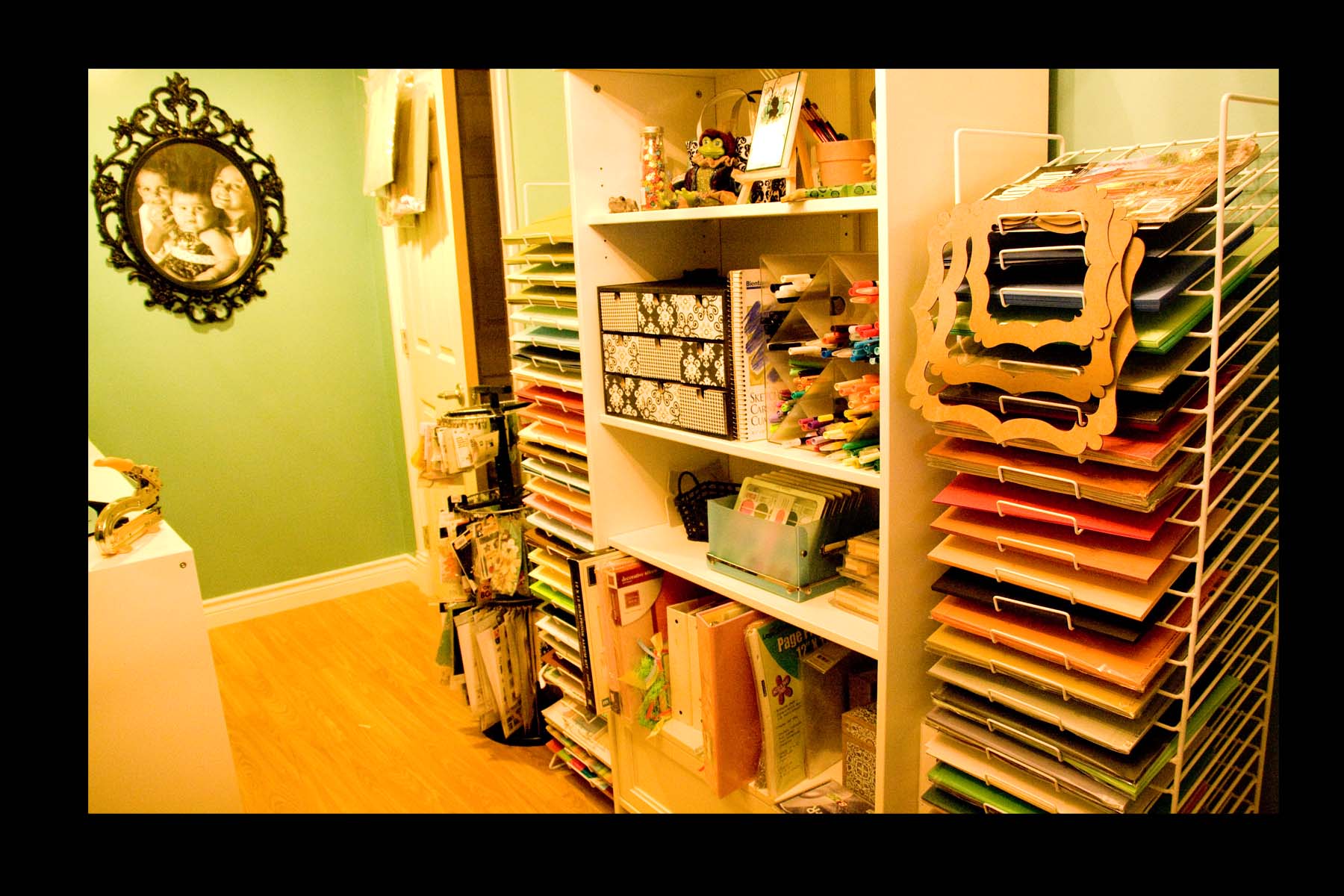 scrapbook room storage