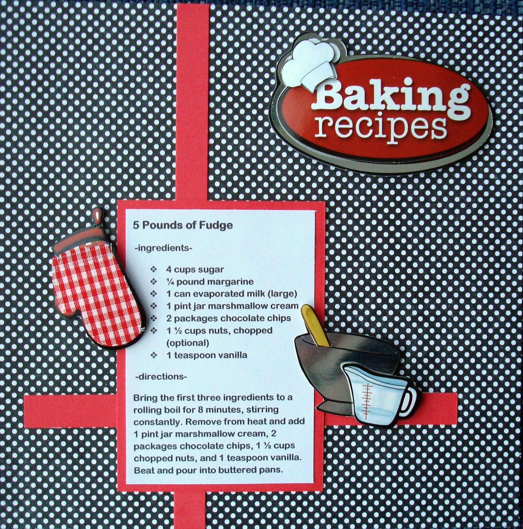 Recipe Card 21 Scrapbook recipe book, Recipe scrapbook, Recipe book diy