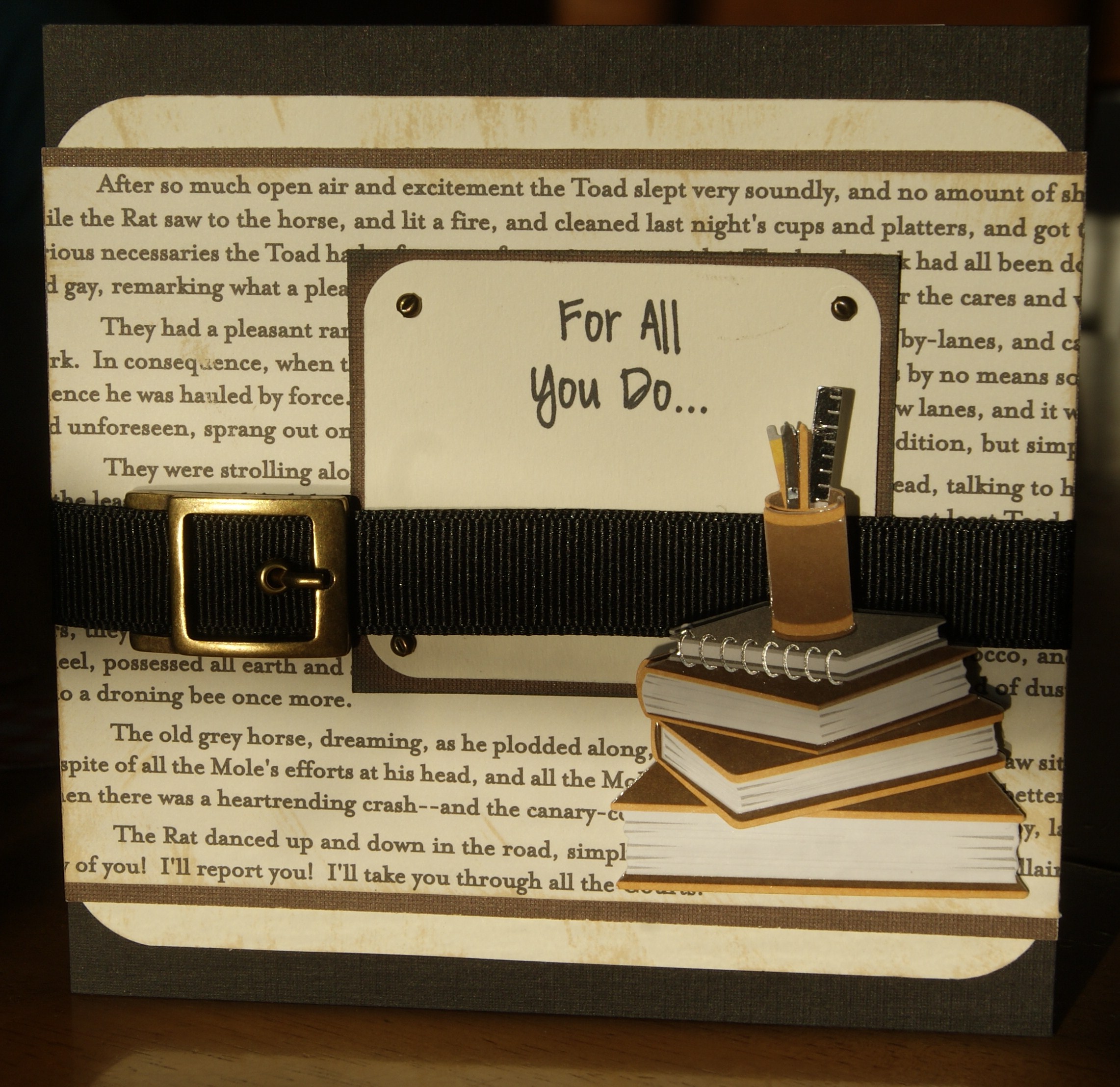 "For All You Do" Librarian Thank You Card