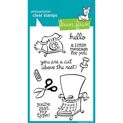 Lawn Fawn Clear Acrylic Stamps Just My Type