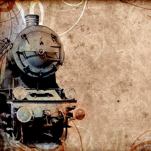 Ella and Viv Paper Company Adventure Emporium Steam Engine Train Paper