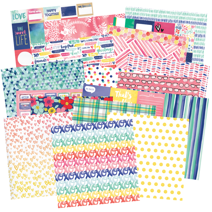 American Crafts Amy Tangerine Better Together 12 x 12 Paper Pad