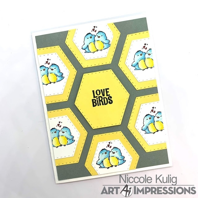 Art Impressions Love Birds Stamp Set