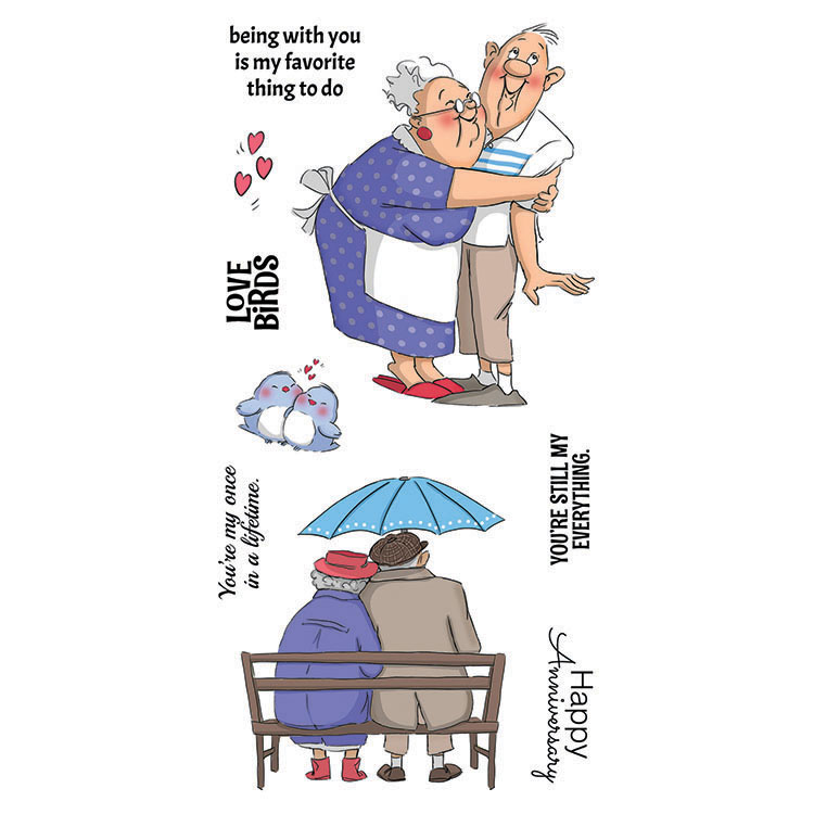 Art Impressions Love Birds Stamp Set