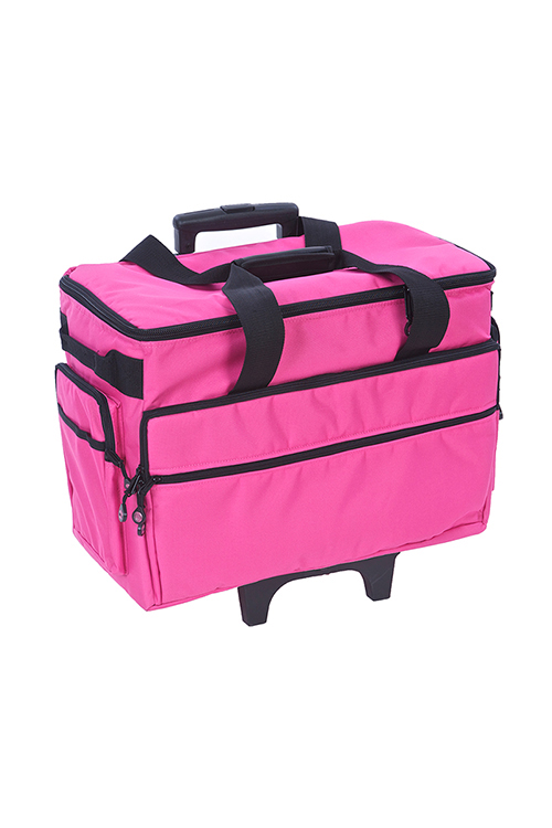 Bluefig Pink Wheeled Sewing Machine Carrier