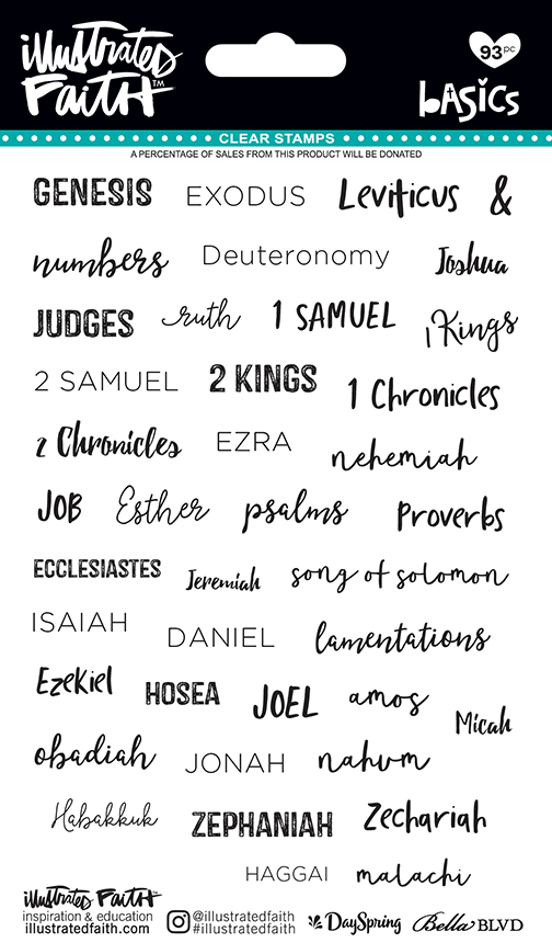 Bella Blvd Illustrated Faith Books of the Bible Stamps