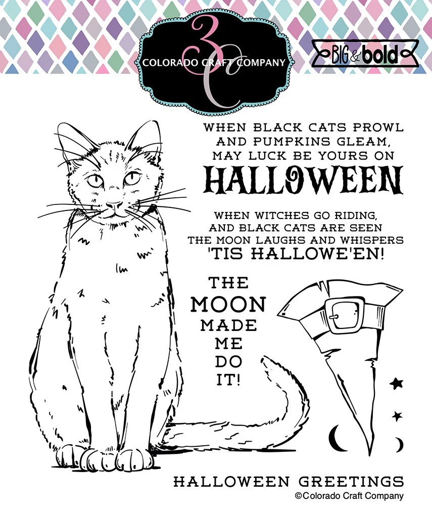 Colorado Craft Company Big and Bold Collection Halloween Clear