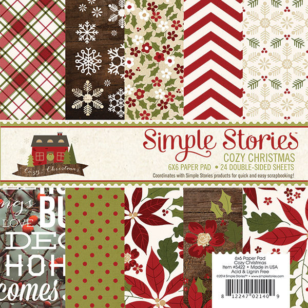 Simple Stories Christmas 2024 Simple Stories Cozy Christmas 6 x 6 Paper Pad