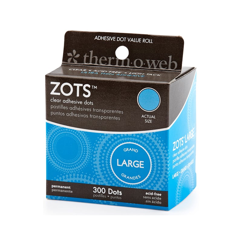 Therm O  Zots Large Clear Adhesive Dots