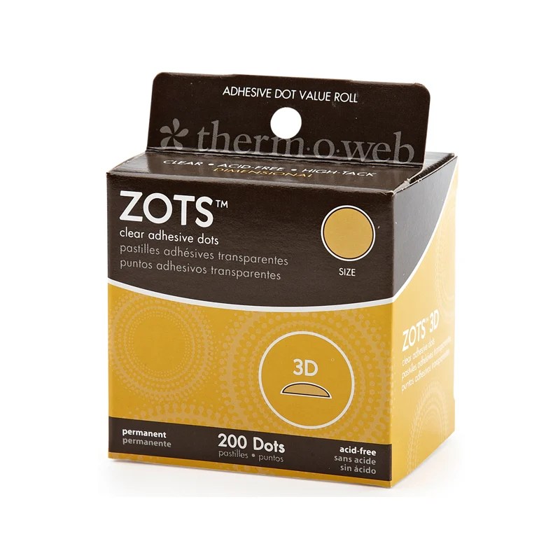 Therm O  Zots 3D Clear Adhesive Dots