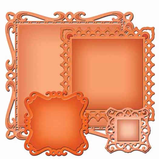 Spellbinders Captivating Squares Nestabilities Die Cutting and Embossing Template