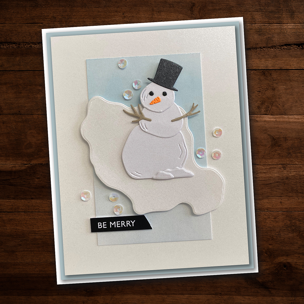 Paper Rose Christmas Dies Snowman Builder