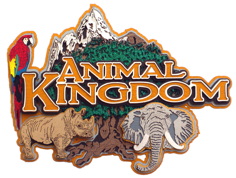 Paper Wizard Theme Park Fun Collection Die Cuts Animal Kingdom