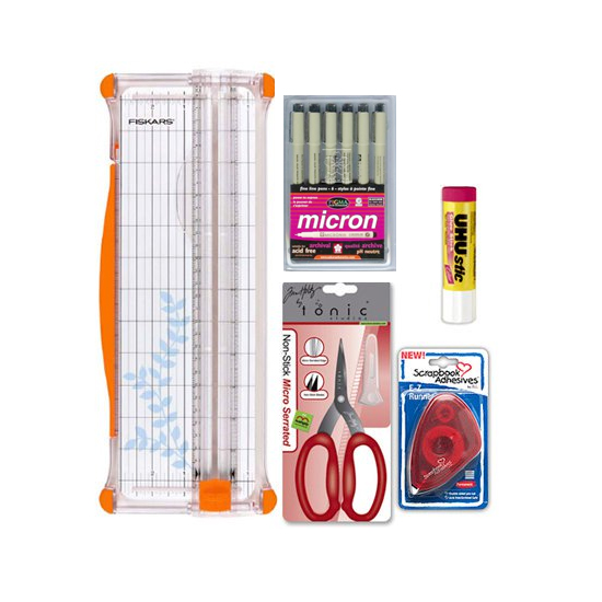 Beginner Scrapbook Kit Basic Tools and Supplies