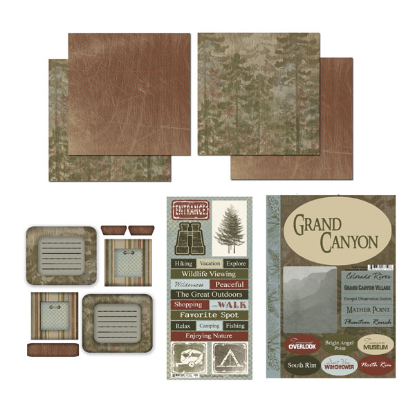 Scrapbook Customs National Parks Scrapbook Kit Grand Canyon