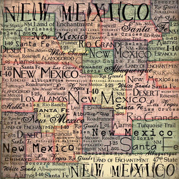 Scrapbook Customs United States Collection New Mexico 12 x 12