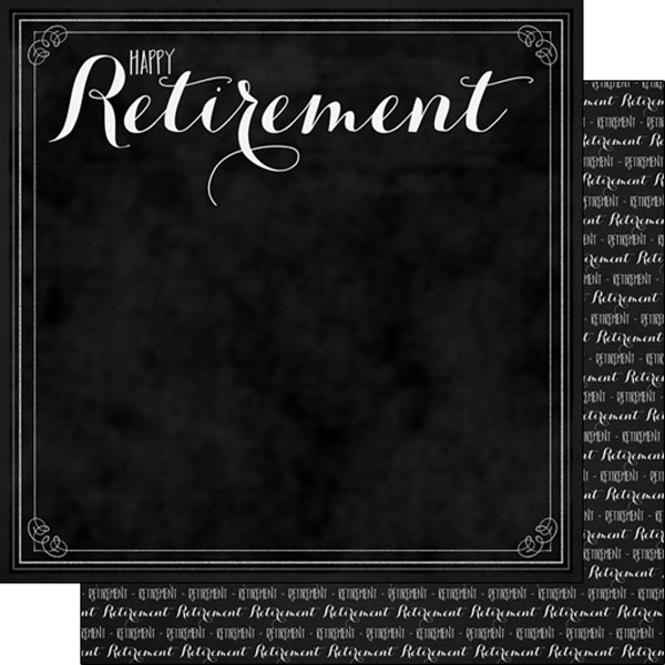 Scrapbook Customs Retirement Happy Retirement Paper