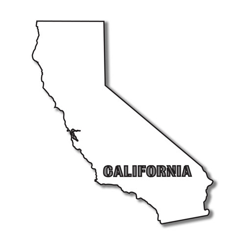 California State Map Cut And Paste Scrapbook Customs United States Collection California Laser Cut